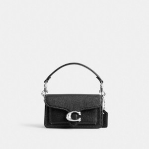 Coach Tabby Bag 12 Plateadas Negras | COH865286
