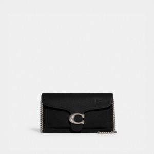 Coach Tabby Chain Clutch Plateadas Negras | COH865214