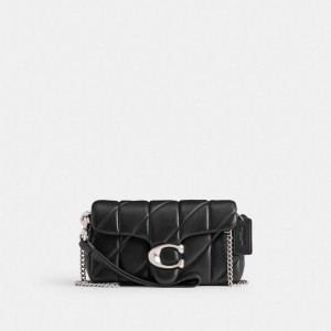 Coach Tabby Crossbody Wristlet With Pillow Quilting Plateadas Negras | COH865413