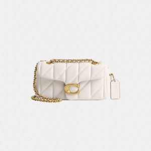Coach Tabby Shoulder Bag 20 With Quilting Blancas | COH865319