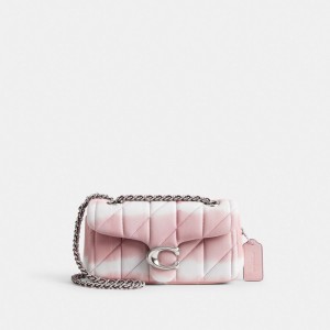Coach Tabby Shoulder Bag 20 With Quilting And Tie Dye Plateadas Rosas Multicolor | COH865389