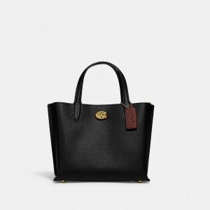 Coach Willow Tote Bag 24 Negras | COH865327